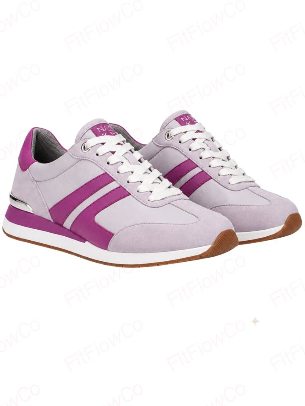 Naturalizer Lorena Sneakers Women 8.5 M Lilac Purple Silver NWT